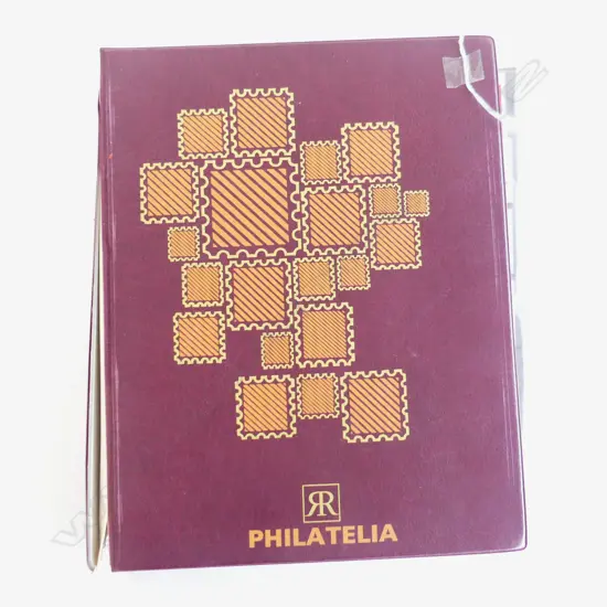 UK STAMP ALBUM INCL. 3 PENNY REDS ETC