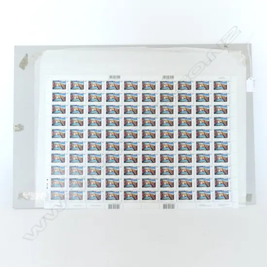 SHEET OF 100 STAMPS: McCAHON PROMISED LAND 40c