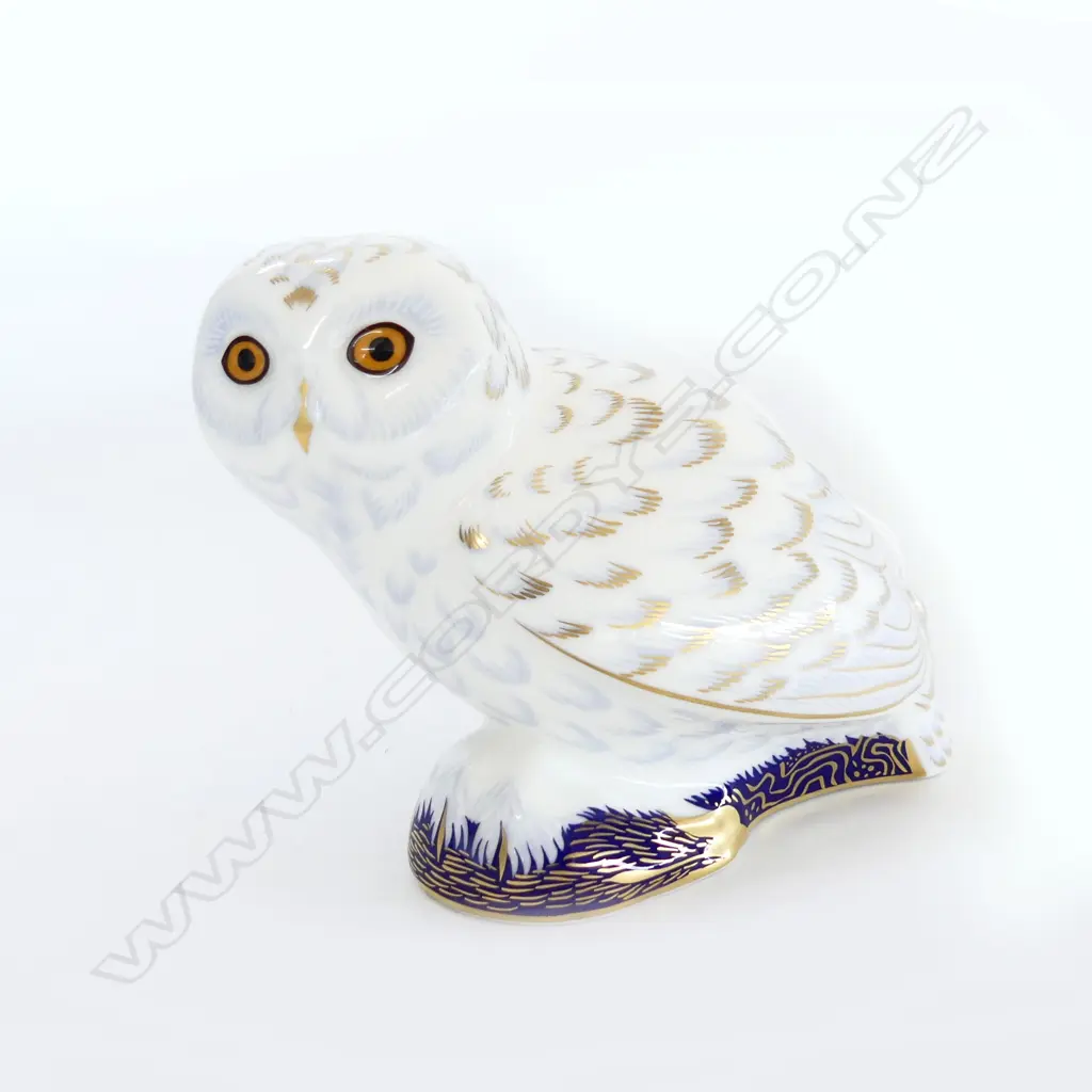 ROYAL CROWN DERBY SNOWY OWL PAPERWEIGHT L.130mm Image 1++