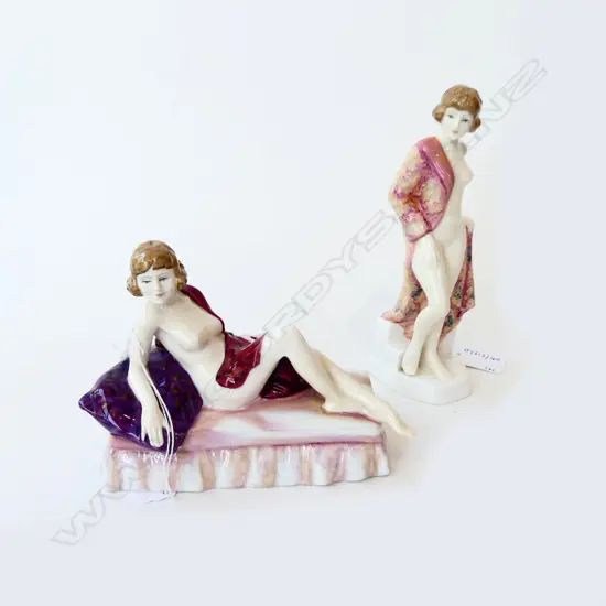 2 R/D FIGURINES NUDES CONSTANCE H120MM & FLORENCE H185MM