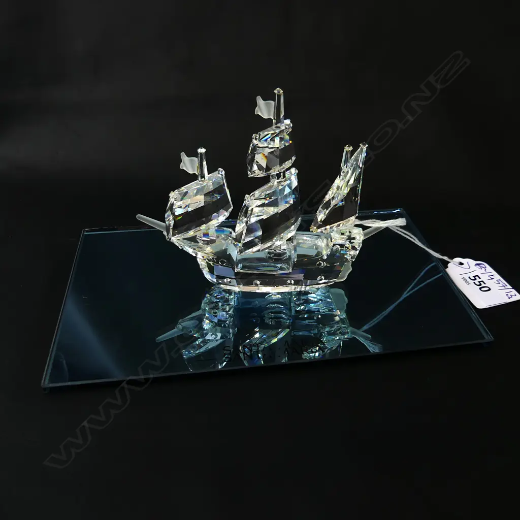 SWAROVSKI GALLEON SHIP SANTA MARIA L.110mm Image 1++
