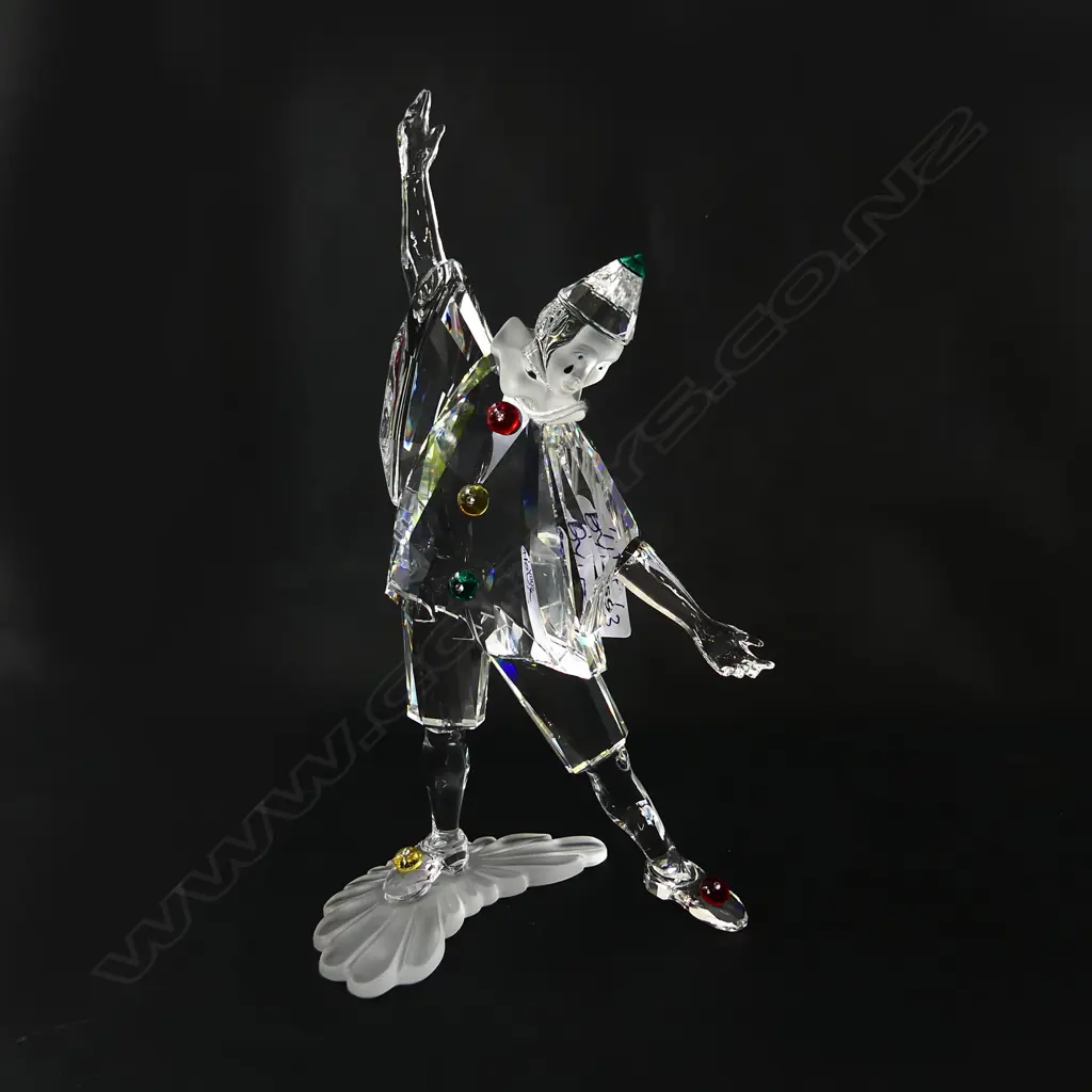 SWAROVSKI 1999 'MASQUERADE' PIERROT CLOWN H.200mm, BOXED Image 1++