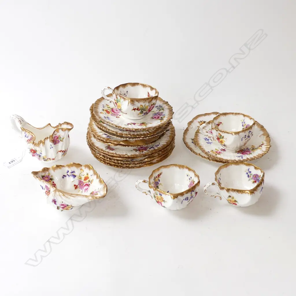18 PCES HAMERSLEY CHINA INCL. TRIOS + CREAM & SUGAR Image 1++