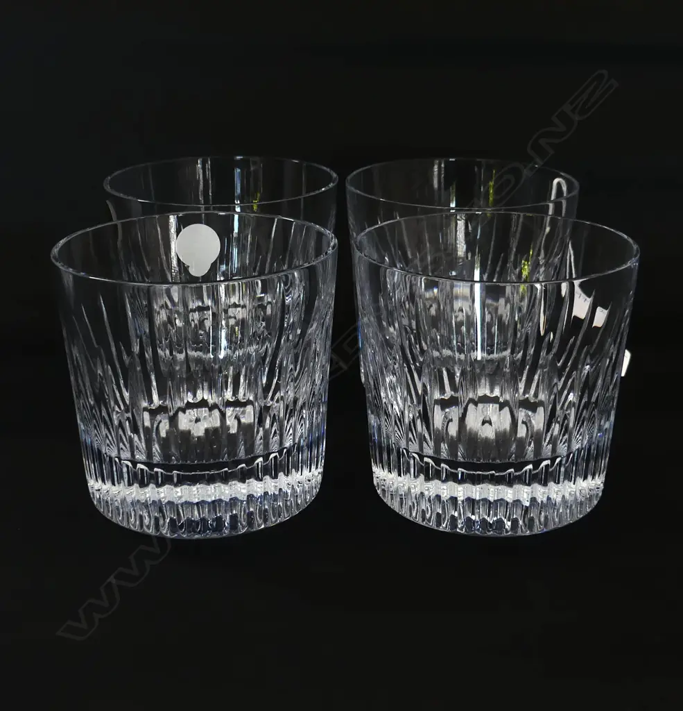 4 WATERFORD 'ELEGANCE' TUMBLERS H.95mm / 95mm dia Image 1++