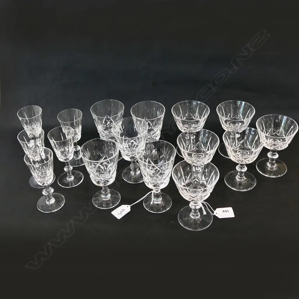6 CRYSTAL &2 SETS OF 5 CRYSTAL GLASSES MINOR FAULTS Image 1++