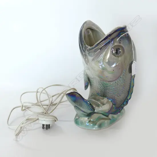 WEMBLEY WARE FISH LAMP REPAIRED H265MM