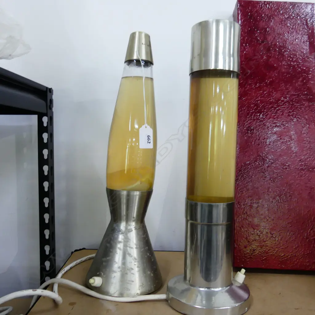 2 VINTAGE NZ MADE LAVA LAMPS H.400mm Image 1++