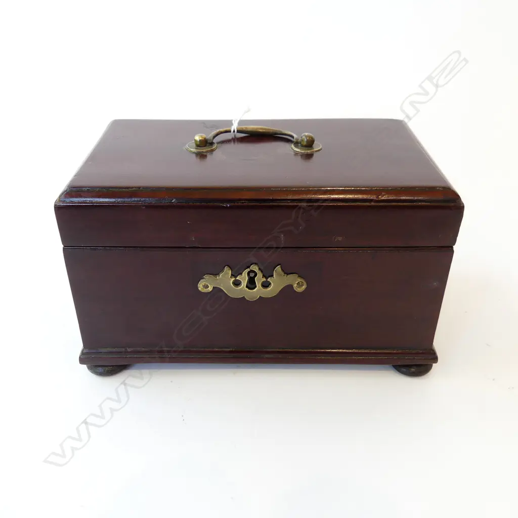 GEO MAHOGANY TEA CADDY L220 H140MM Image 1++