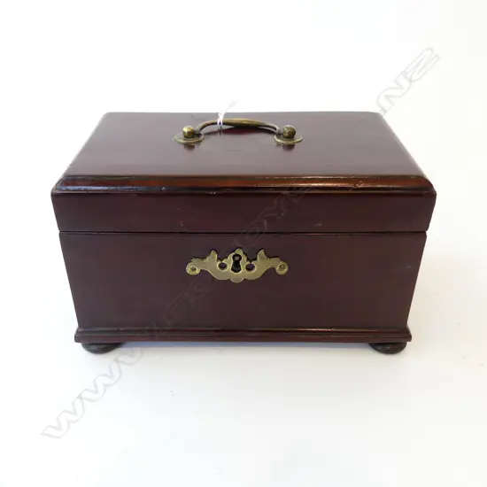 GEO MAHOGANY TEA CADDY L220 H140MM