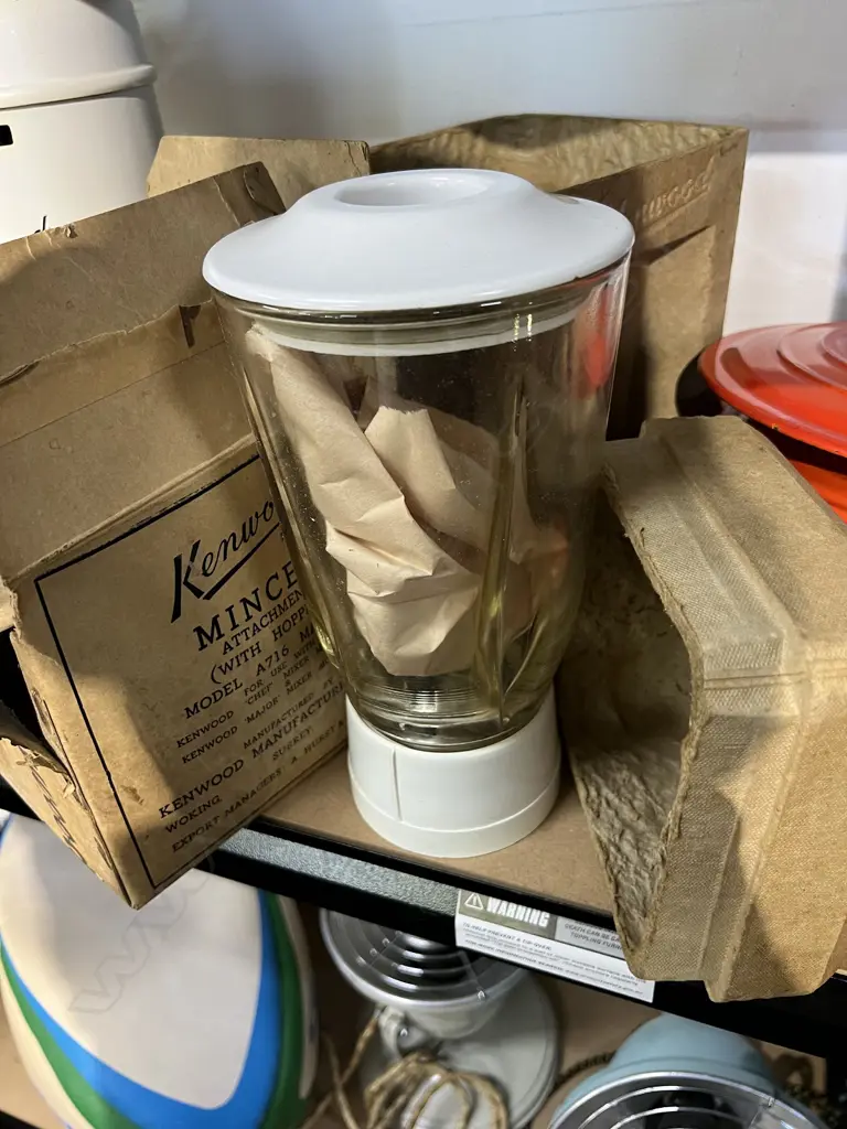 VINTAGE KENWOOD 'CHEF' MIXER w mincer & other boxed accessory click to see extra photos below Image 1++