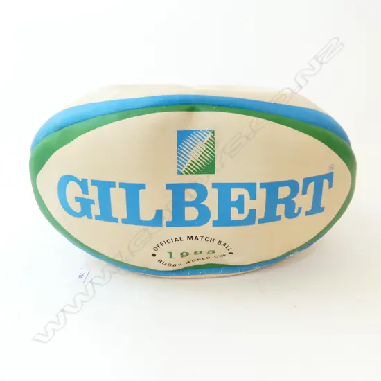 1995 Rugby World Cup all Blacks Team printed signatures oversized rugby ball