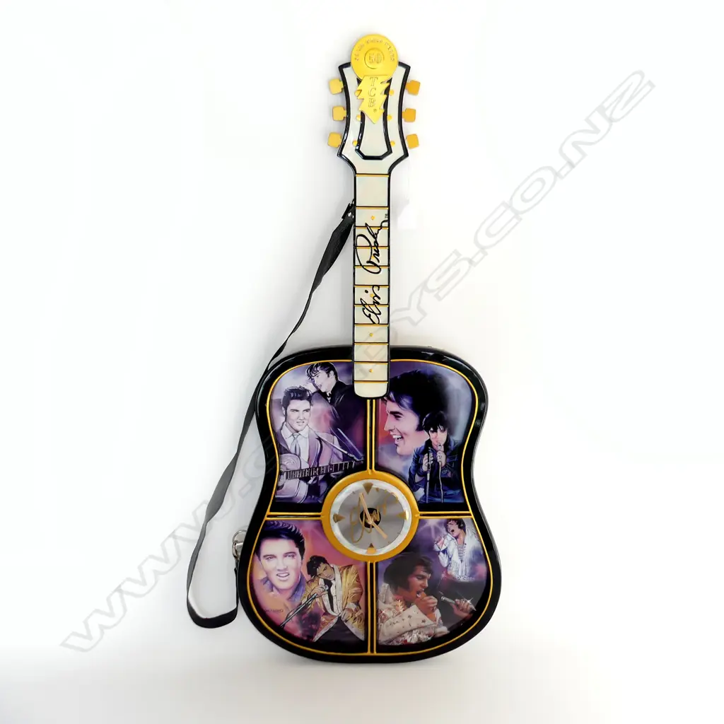 BRADFORD EXCHANGE ELVIS GUITAR H.805mm Image 1++