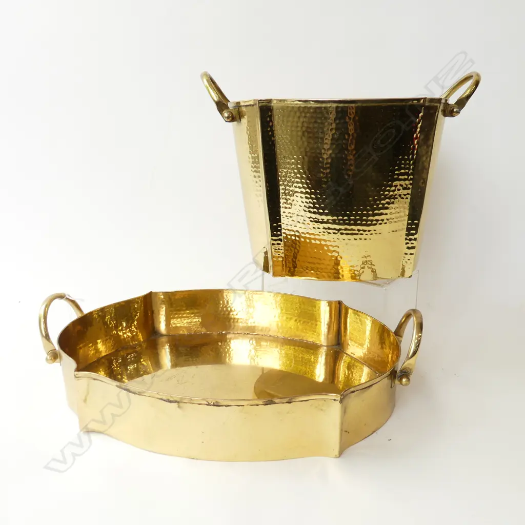  COPPER TRAY & BUCKET W410MM Image 1++