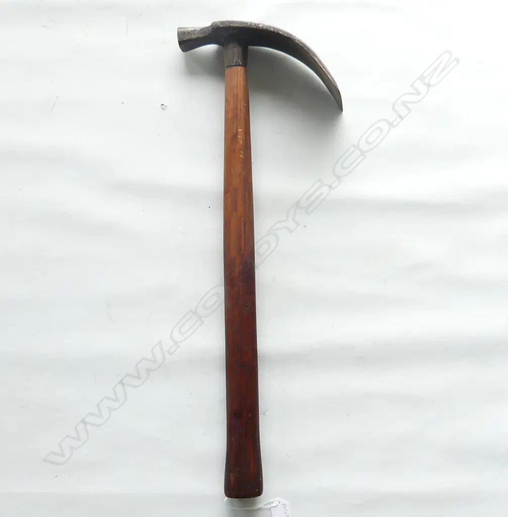 18-19THC FORGED WOODWORKERS ADZE WITH LATTER WOODEN HANDLE L 620 MM Image 1++