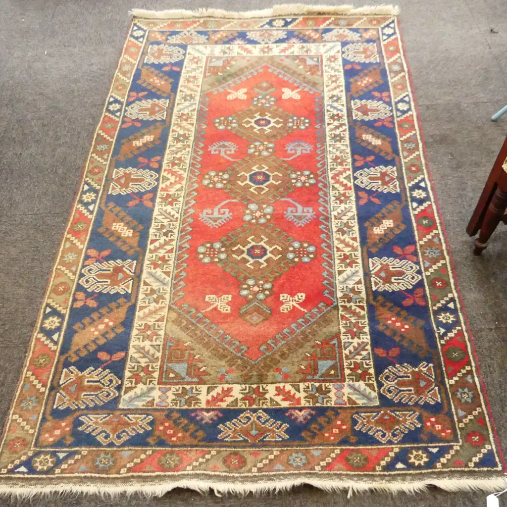 HAND KNOTTED ALL WOOL RUG 2050x1230mm Image 1++