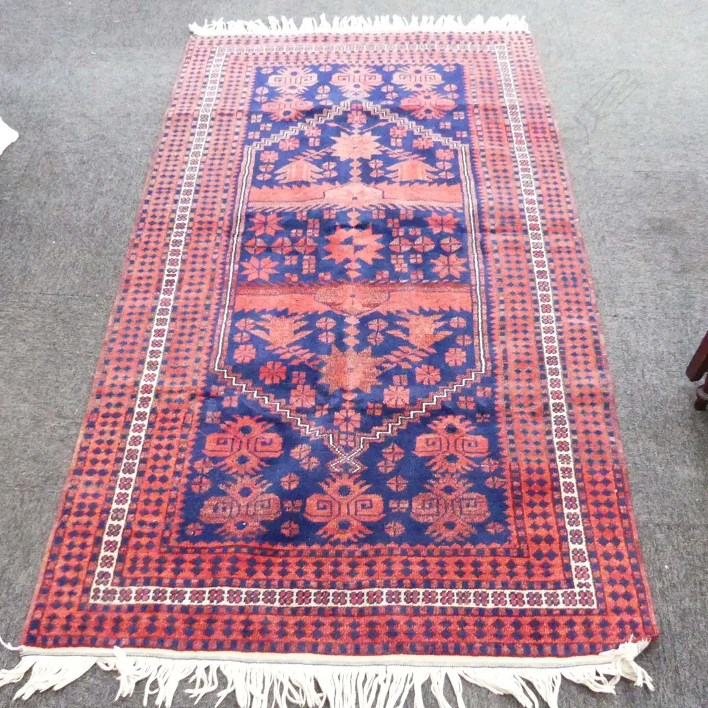 HAND KNOTTED ALL WOOL RUG 1900x1100mm Image 1++