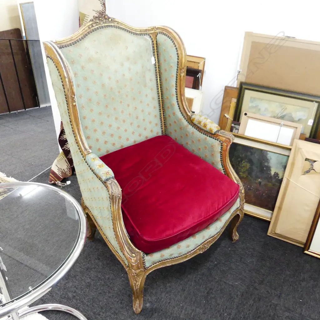 FRENCH WING BACK CHAIR Image 1++