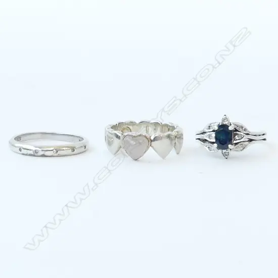 3 SILVER RINGS
