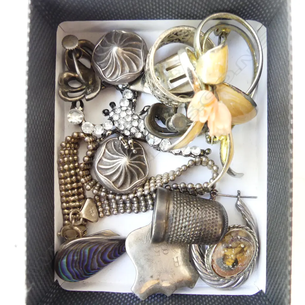 ASST. STG & SILVER TONE JEWELLERY, RINGS ETC Image 1++