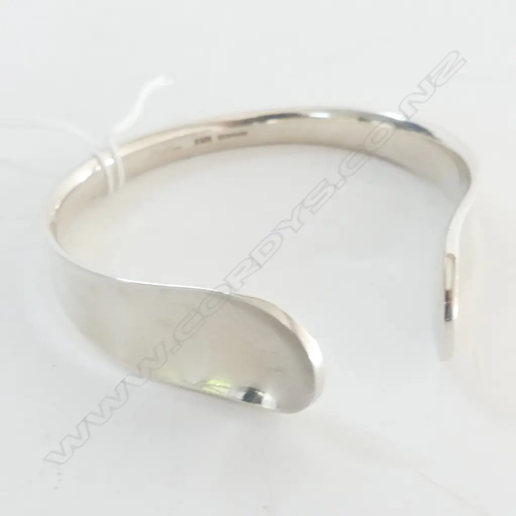 JANS JANSEN DANISH 925 SILVER CUFF BANGLE 51gm Image 1++