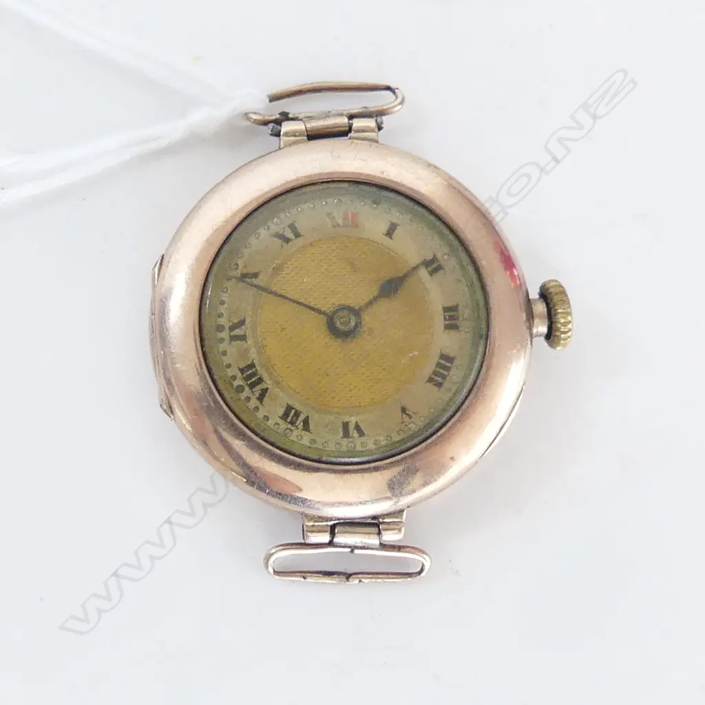9ct GOLD LADIES 1920'S ROLEX WRIST WATCH no strap 15jewel 15.6gms Image 1++