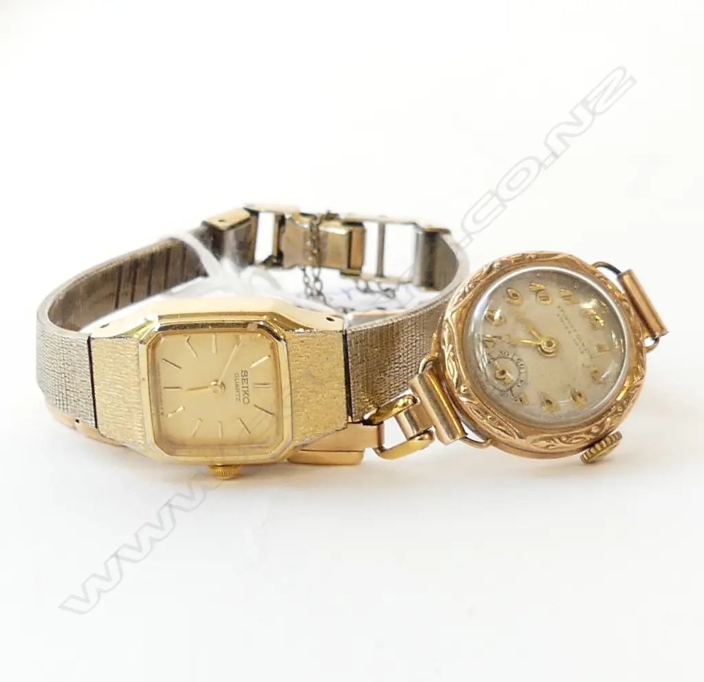 2 WATCHES; GOLD & GOLD PLATED Image 1++