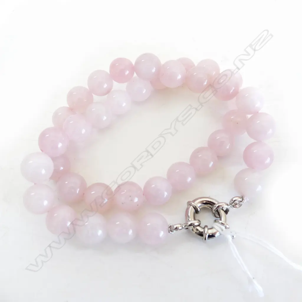 ROSE QUARTZ BEADS NECKLACE Image 1++