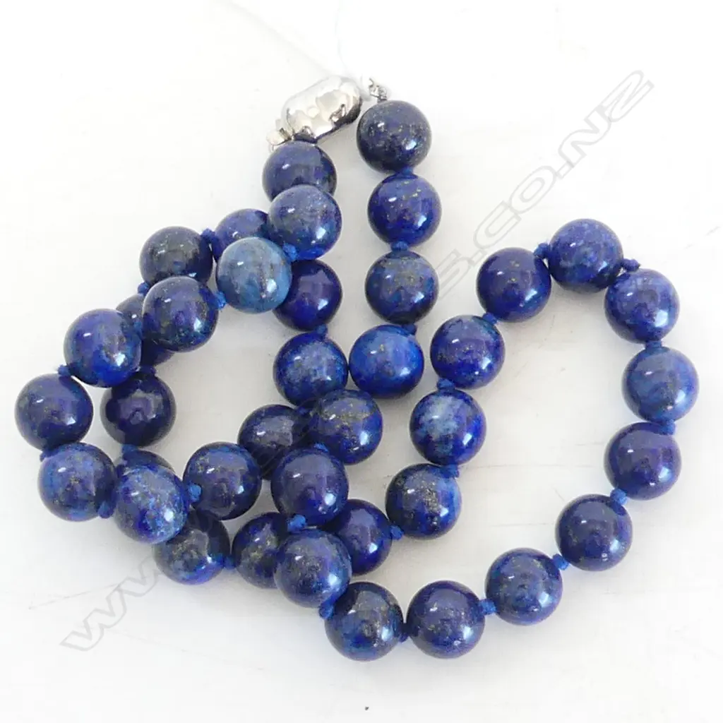 LAPIS BEADS NECKLACE Image 1++