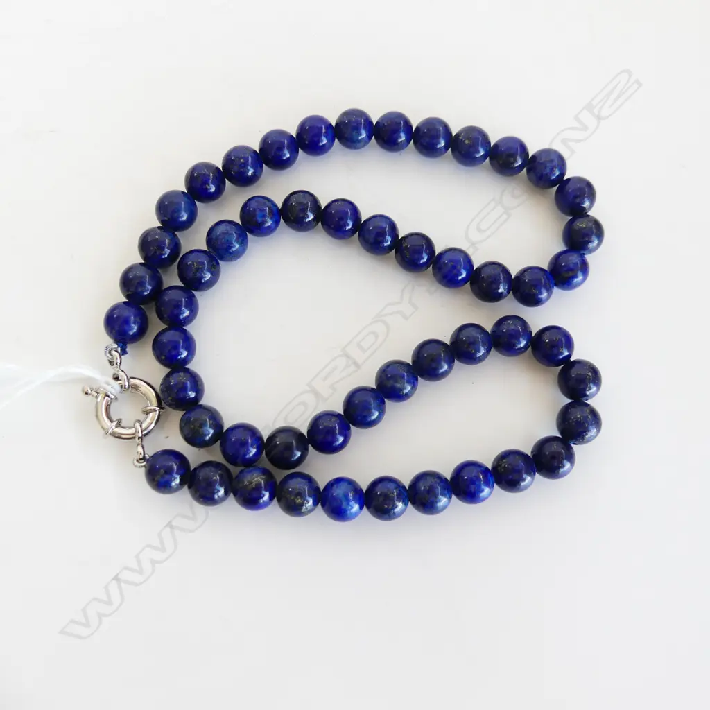 LAPIS LAZULI BEAD NECKLACE Image 1++