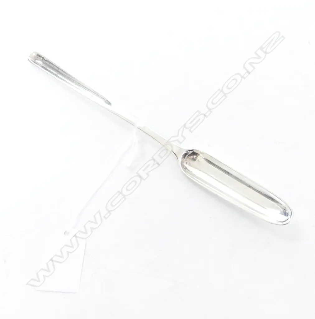 GEORGIAN MARROW SPOON, LONDON 1796 L.215mm 44gm Image 1++