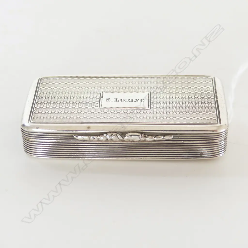S/SILVER VICTORIAN SNUFF BOX 62GRMS Image 1++