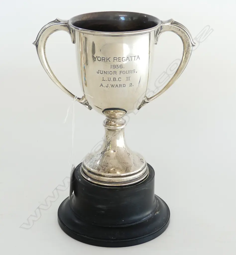 STG SILVER YORK REGATTA TROPHY B'HAM 1935 295gm Image 1++