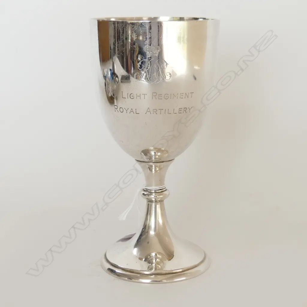 S/SILVER TROPHY ARTILLERY CUP 338GRMS H170MM Image 1++