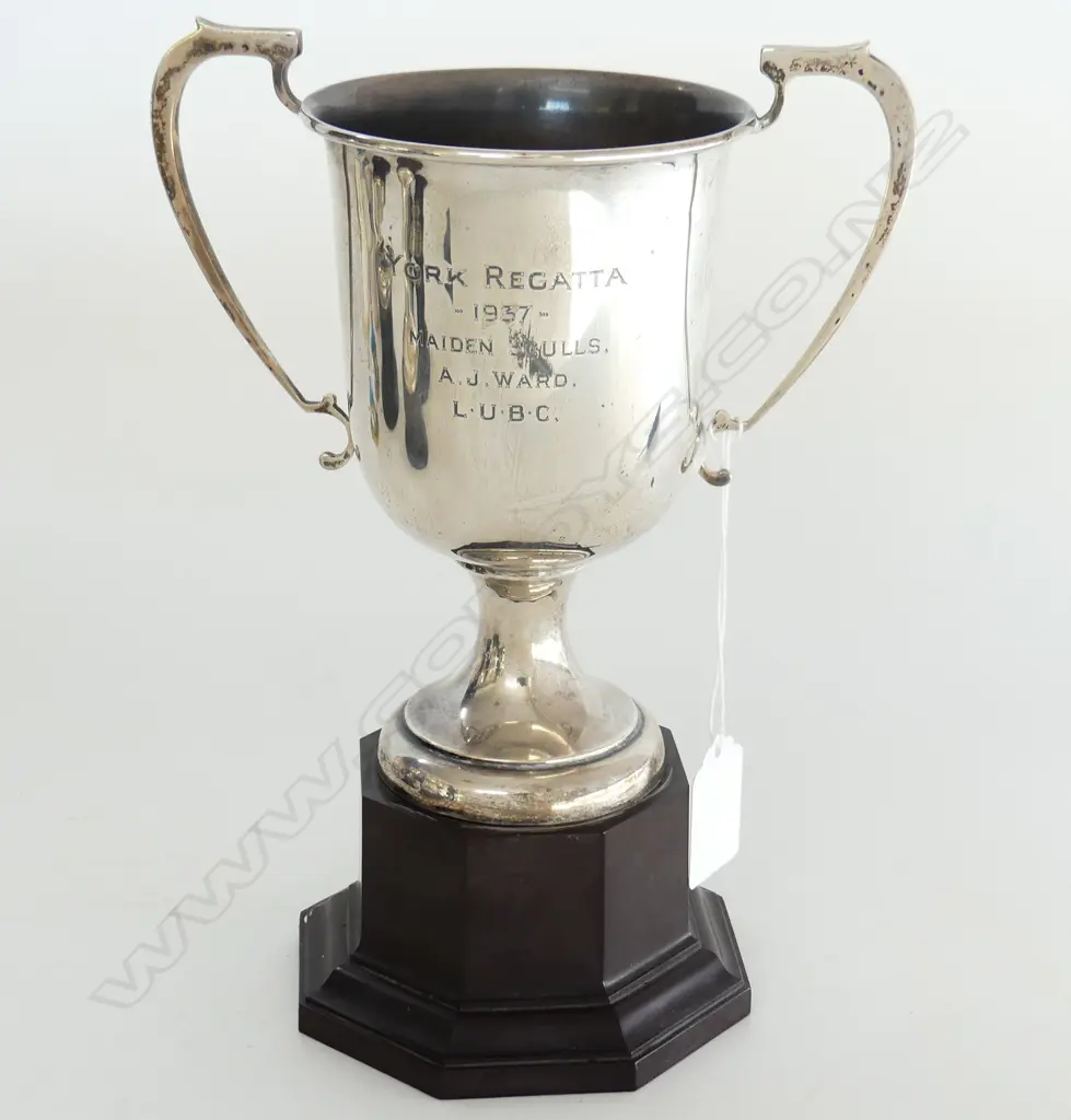 STG SILVER YORK REGATTA TROPHY B'HAM 1936 183gm Image 1++
