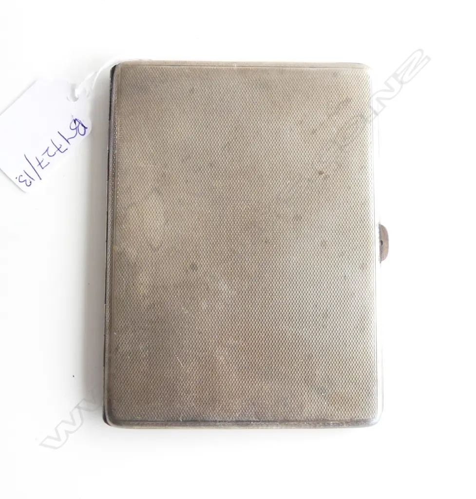 STG SILVER CIGARETTE CASE B'HAM 1934 172gm Image 1++