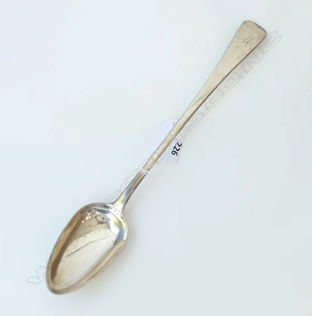 GEORGIAN STG SILVER PIE SPOON L.295mm 119gm Image 1++