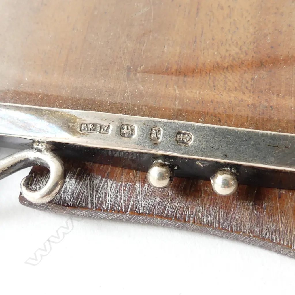 STG SILVER PHOTO FRAME B'HAM 1897 180x145mm 81gm GLASS DAMAGED AND SLIGHT DAMAGE TO FRAME Image 1++