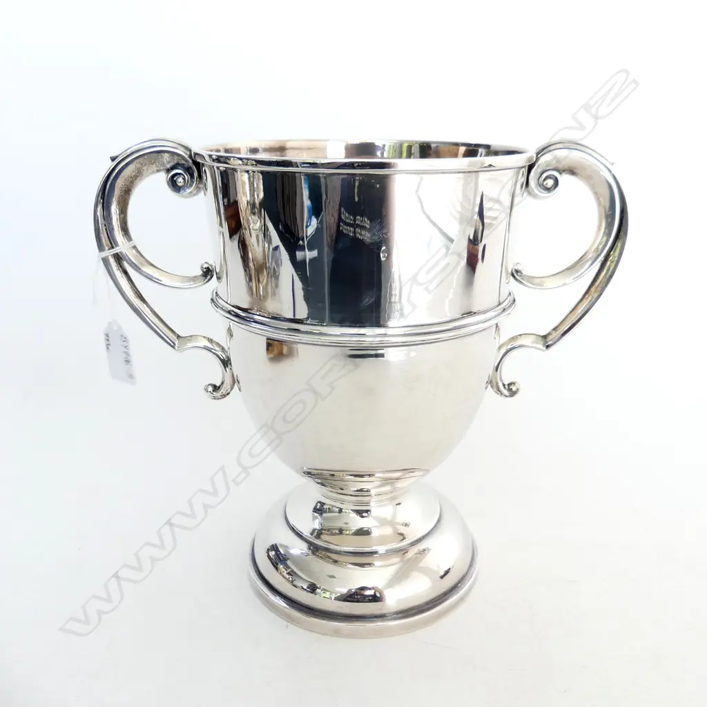 ANTIQUE SILVER TROPHY CUP 793gms Birmingham 1922 Image 1++