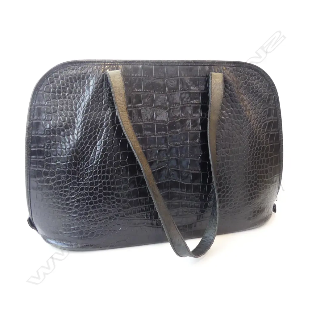 BLACK LEATHER JACK GEORGES BAG W.450mm Image 1++