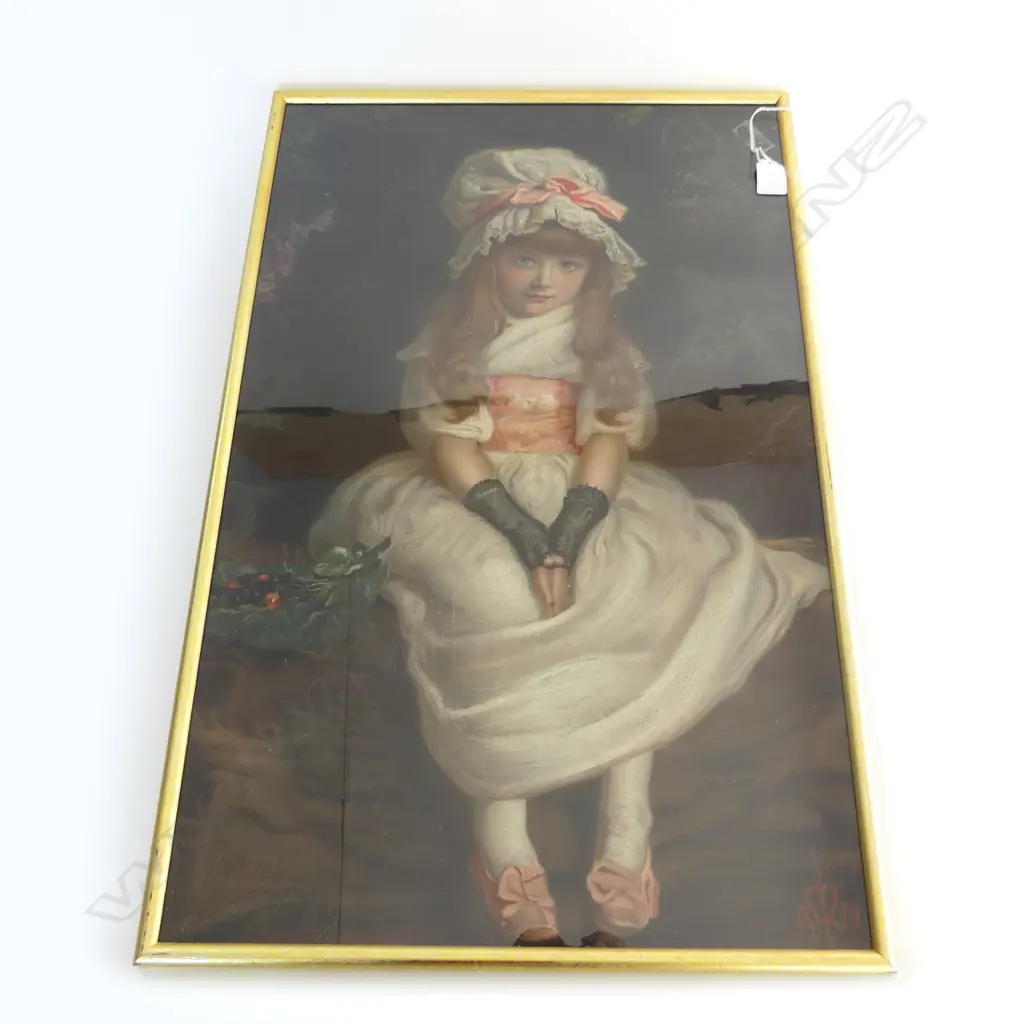 VINTAGE PEARS SOAP chromolitho PRINT 'CHERRY RIPE' 650 x 420mm framed under glass Image 1++