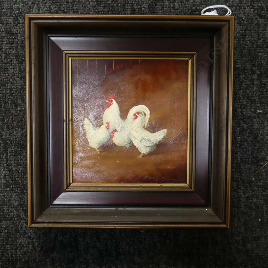 BEV TAYLOR 'THE LOOKOUT' OIL ON BOARD '85 130x120mm Image 1++
