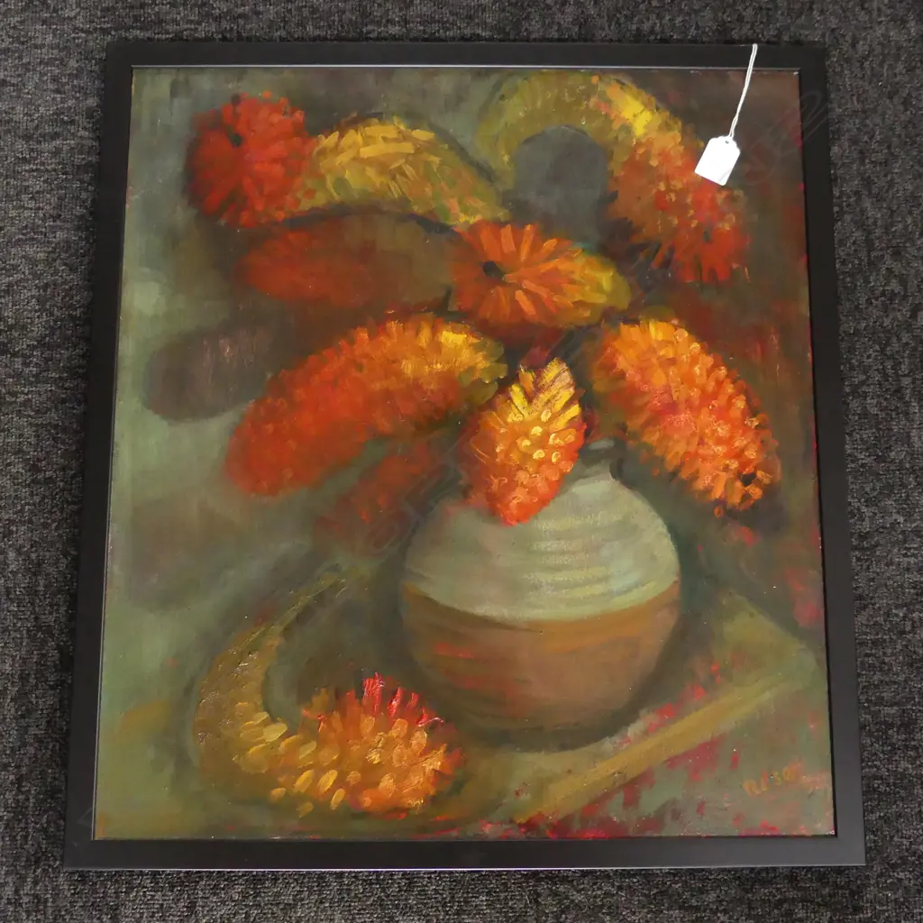 CHARLIE ROSE STILLIFE OIL ON BOARD 560 BY495MM Image 1++