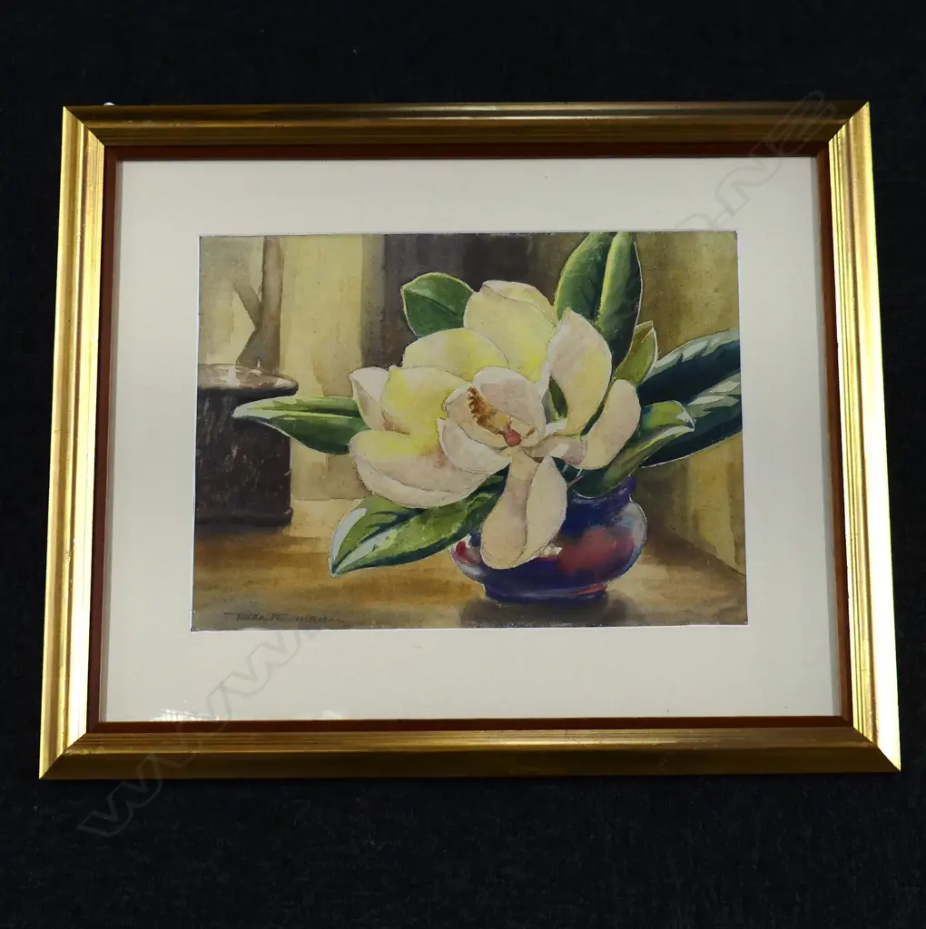 HILDA WISEMAN STILLIFE WATERCOLOUR, 285 x 385mm Image 1++