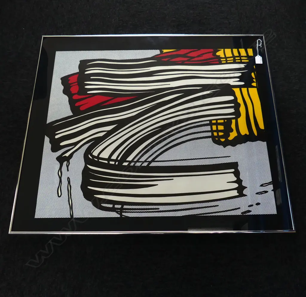 ROY LICHTENSTEIN 'LITTLE BIG PAINTING' vintage OFF-SET LITHOGRAPHIC PRINT 620 X 725mm Image 1++