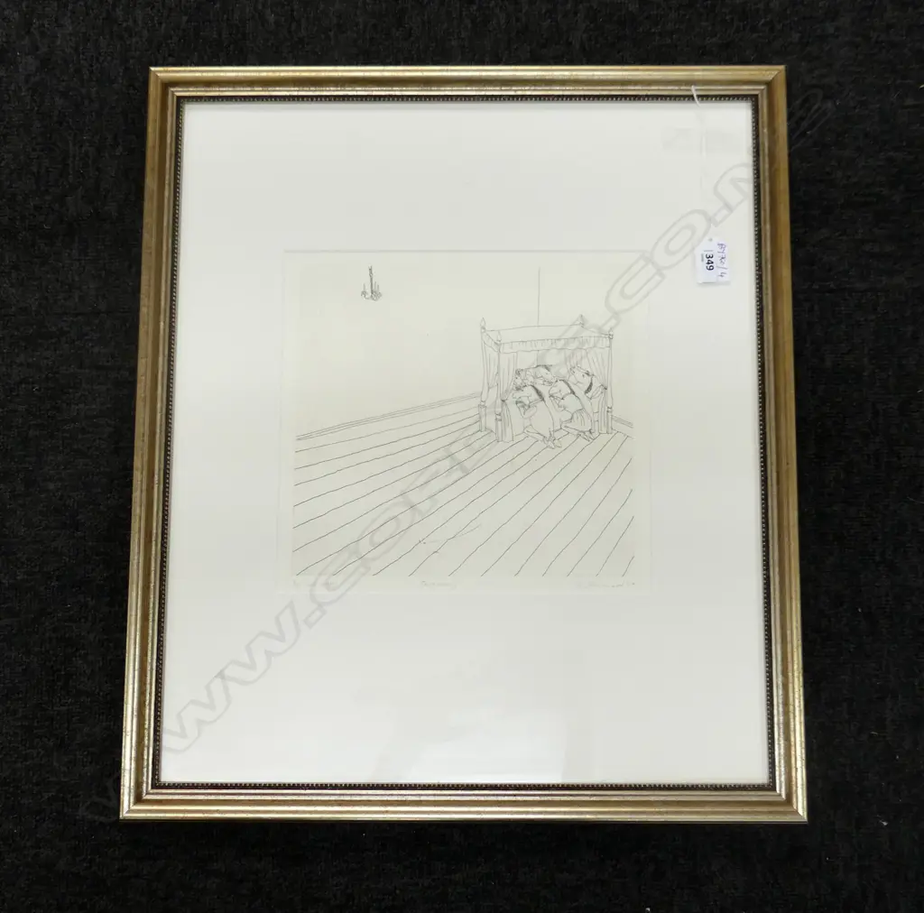 M. SILVERWOOD 'TESTIMONY' PRINT '04 3/5 250x270mm Image 1++
