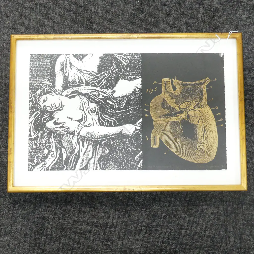 CAROLE SHEPHEARD 'LISTEN TO YOUR HEART' MIXED MEDIA '92 1/10 265x440mm Image 1++