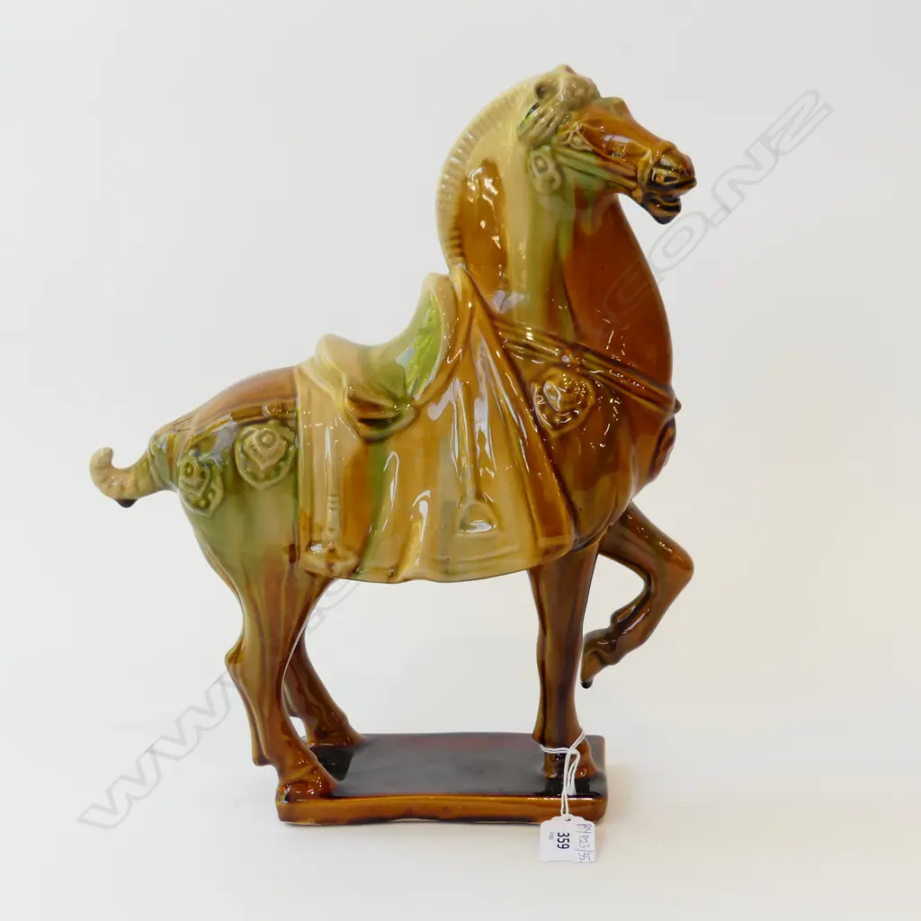 SANCAI GLAZED HORSE H.340mm Image 1++