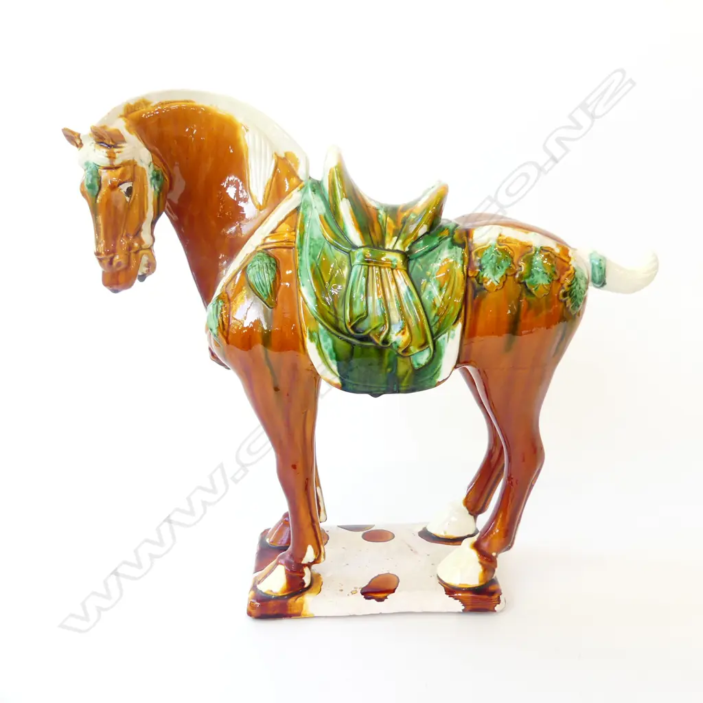 RETRO CERAMIC TANG HORSE H390MM Image 1++