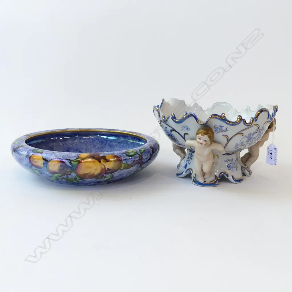 BYZANTA WARE LUSTRE BOWL 265mm dia + JAPANESE BOWL Image 1++