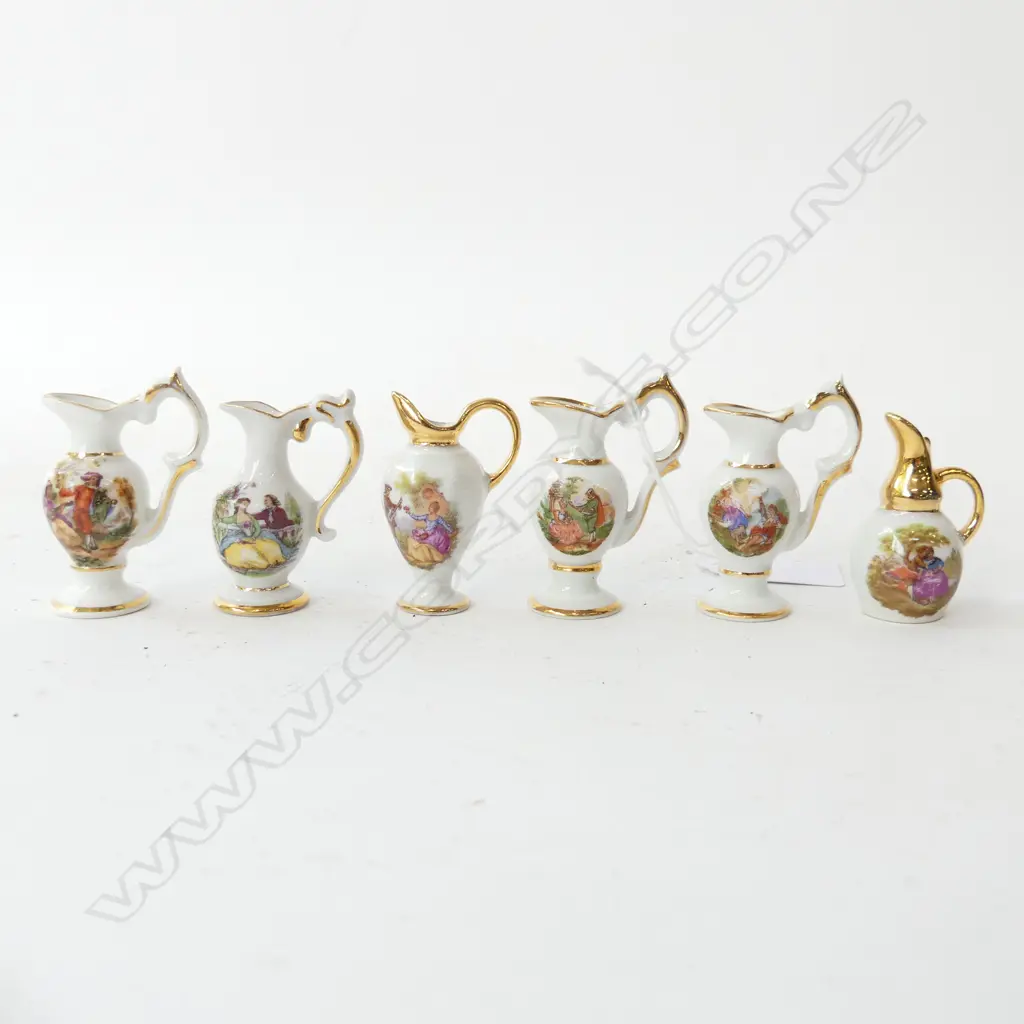 LIMOGES FRANCE 7  MINIATURE JUGS H.50MM Image 1++